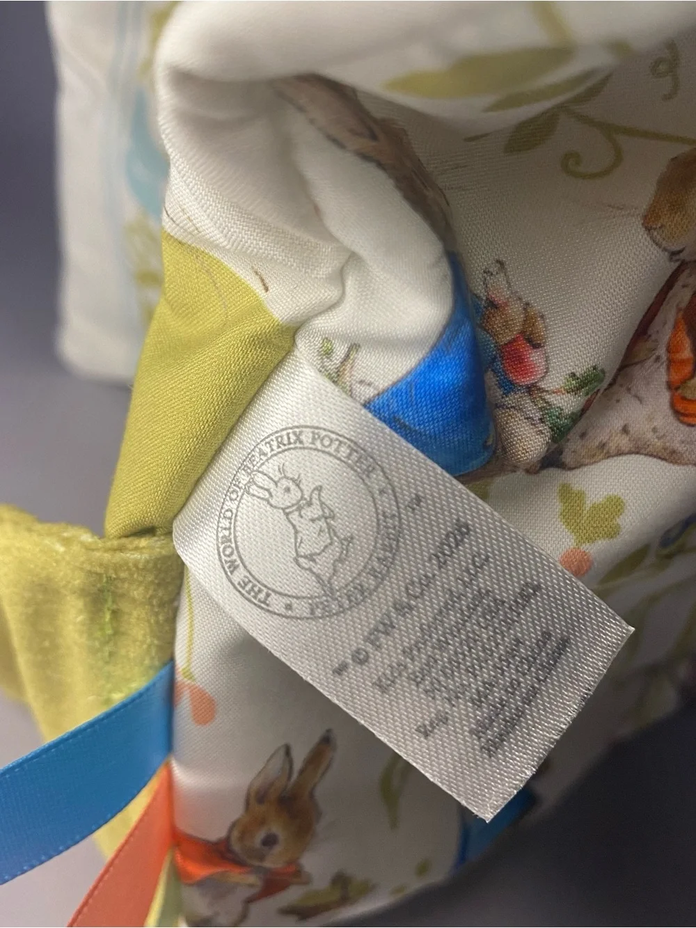Peter Rabbit Plush Soft Activity Book - Orange Trim